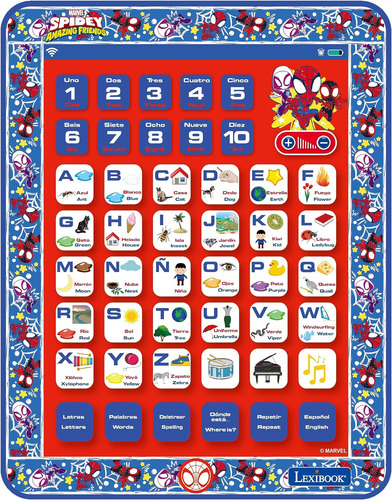 Tableta Interactiva Lexibook: Spidey Y Sus Increíbles Amigos