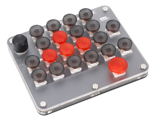 Teclado Macromecânico De Uma Mão, 21 Teclas, 1 Botão, Usb C,