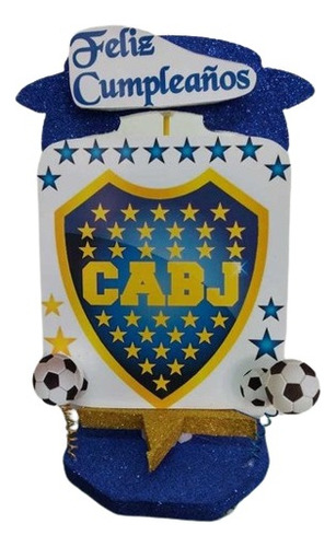 Boca Juniors Adorno Combo Especial Cumpleaños Chirimbolos 