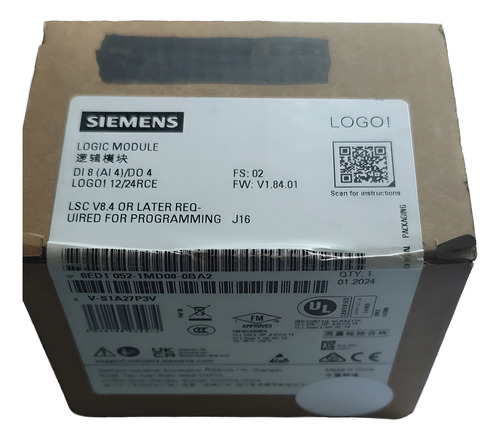 Siemens 6ed1 052-1md08-0ba2 Logic Module