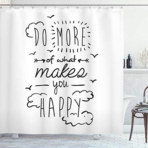 Ambesonne Funny Shower Curtain Citas Inspiradoras