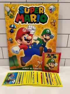 Album Super Mario Completo A Pegar Sus 180 Figuritas!!