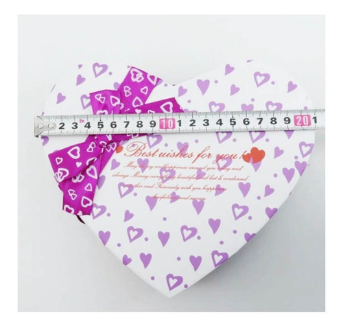 Caja Forma De Corazon Con Rosas Aromaticas Peluche