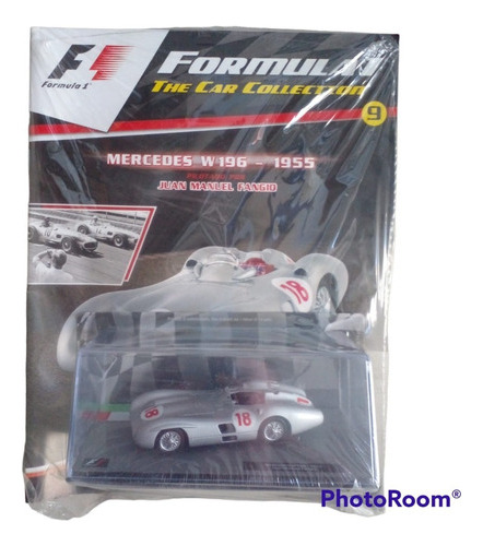 Colección Auto Formula 1 N°9 Mercedes W 196 - 1955 Juan Manu