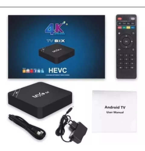 Tv Box Full Hd 4k 1080p Hdmi 4g/5g Smart Tv Android Negro Estándar