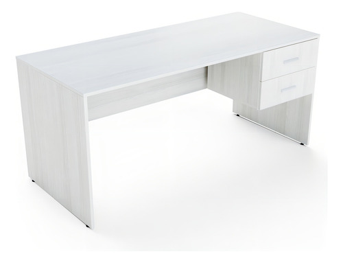 Mesa Escritorio Oficina + Cajonera Melamina - Piani 21 120cm Color Teka