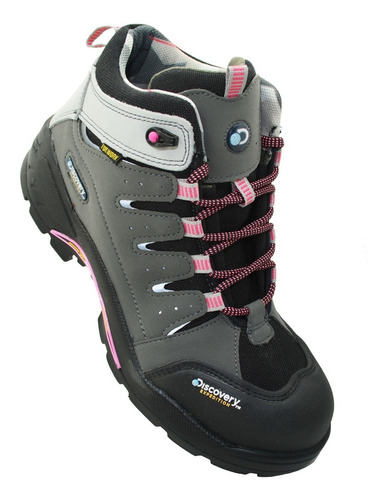 Bota Discovery Expedition 1958 Sintético Nobuck Gris Dama