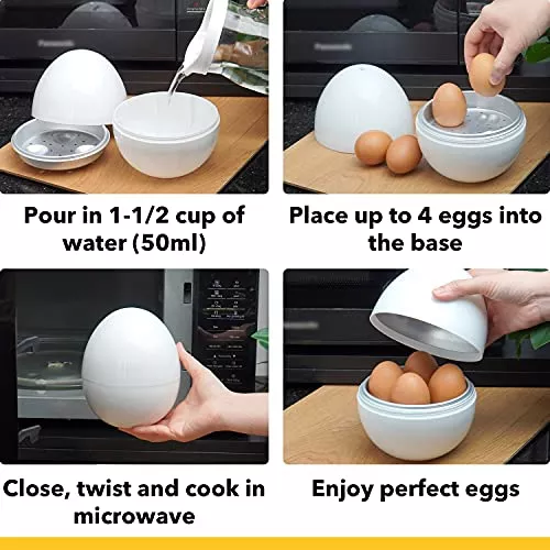 Cocedor De Huevos Para Microondas - 4 Huevos, Grado