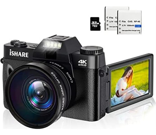 Cámara Digital Para Fotografía 48mp Fhd Con Videocámara Con 