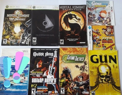 Manuales De Juegos Wii, Xbox 360, Playstation Etc(valor C/u)