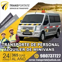 Comprar Transporte De Personal Alquiler Minivan Hyundai H1 En Lima