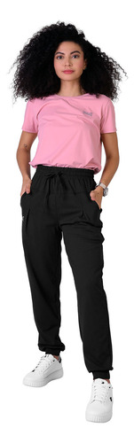 Pants Mujer Jogger Negro Everlast 50305403