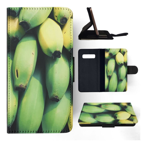 Platano Crudo Fruta Papel Pintado Flip Cartera Telefono Para