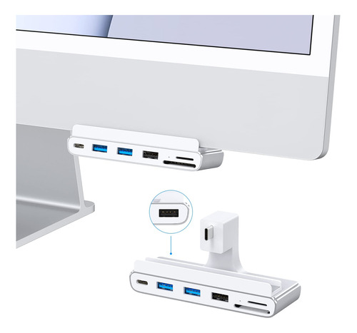 Gewokliy Usb C Hub Para iMac De 24 Pulgadas, Hub Usb C 7 En