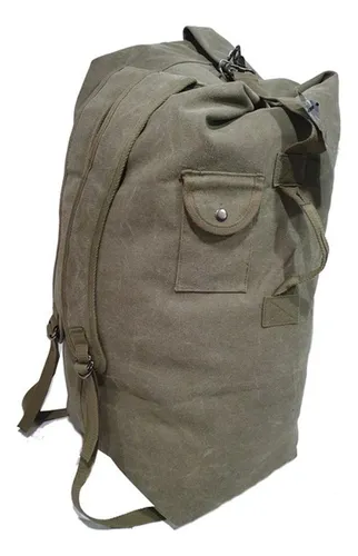 Bolso Mochila Arye Gran Capacidad En Lona Resistente