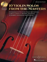 Comprar Libro: 10 Solos De Violín De Los Maestros: Violín Y Piano De