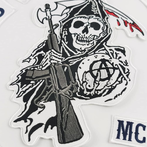 Parche Mc, Sons Of Patch Anarchy Biker, Parches Traseros Par