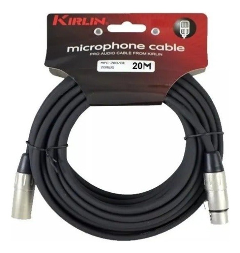 Pack 2 Cables De Micrófono Xlr 20m Mpc-280 Kirlin