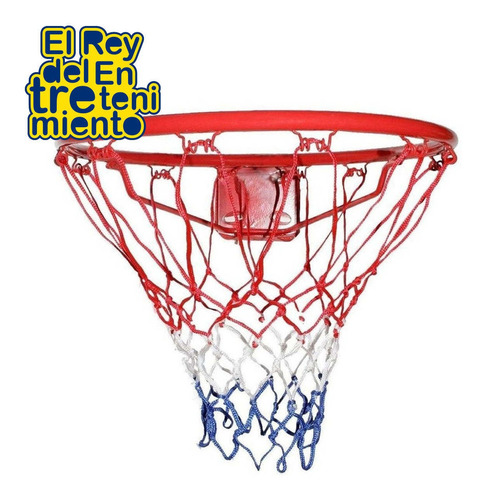Imagen 2 de 5 de Aro De Basketball Profesional + Pelota + Red Basket - El Rey
