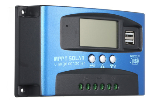 Controlador De Carga 100a Mppt Solar Dual Usb Ld Display