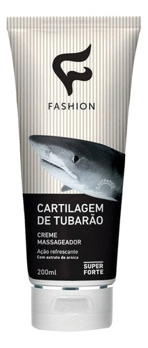 Creme Reconfortante Para Corpo Fashion Massageador Cartilagem De Tubarão En Bisnaga De 200ml/200g