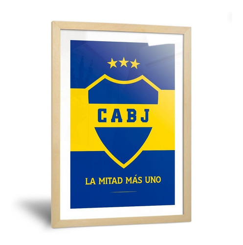 Cuadro Boca Juniors Camisetas Riquelme Bombonera 35x50cm