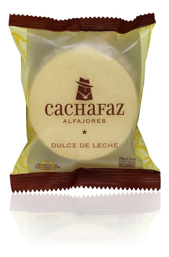 Imagen 4 de 5 de Alfajor Cachafaz Relleno Con Dulcede Leche Decorado Con Coco