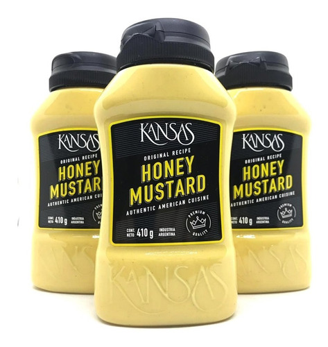 Pack 5u Salsa Kansas Honey Mustard X 420 Gr Exquisita!