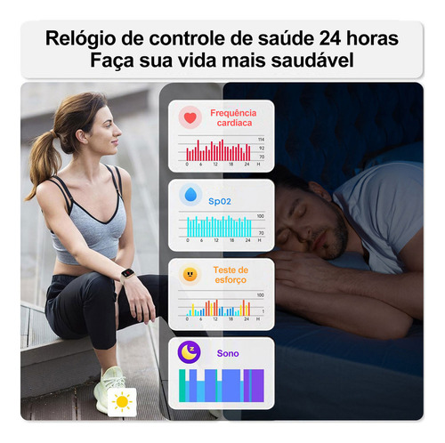 Relógio inteligente Mertto Smartwatch Alexa Bluetooth Call 1,83 polegadas Idw26 pulseira de malha magnética cor dourada Ip68