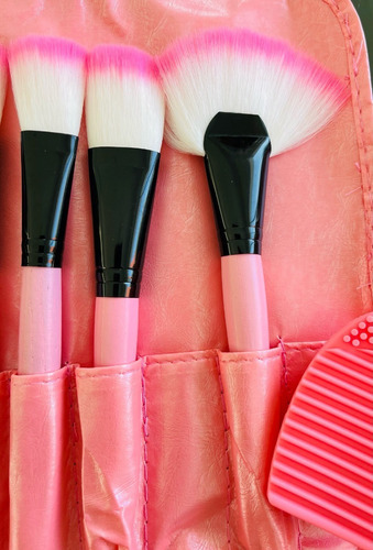 Set De Brochas Maquillaje Profesional De Ojos Organizador 32 Brochas + 1 Limpia Brochas