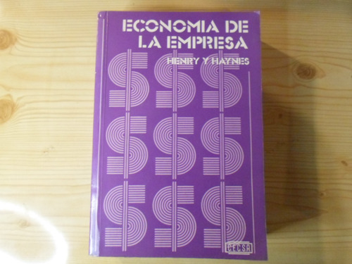 Economia De La Empresa - Henry Y Haynes