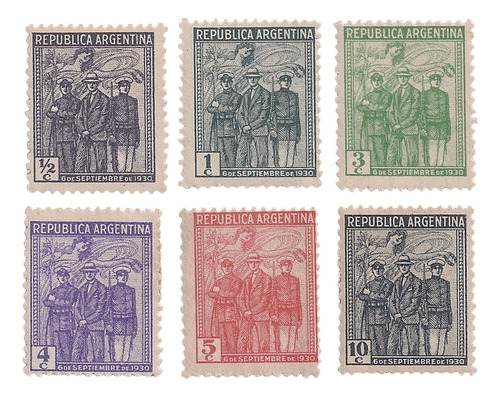 Argentina - Revolución De Septiembre - Año 1930 - Gj 670/675