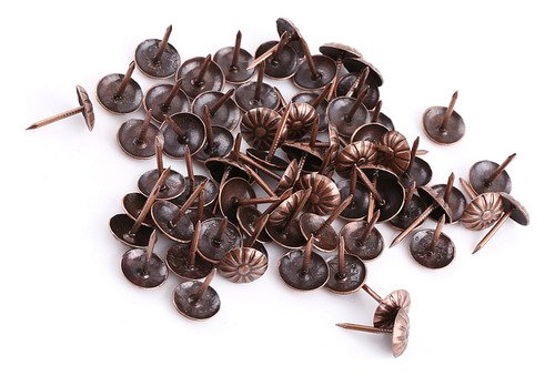 100 Clavos Decorativos Para Tapicería Vintage, Color Bronce
