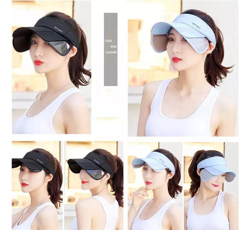 Gorra De Golf Con Visera Retráctil Para Mujer, Playa O Tenis