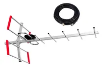Comprar Antena Tv Digital Abierta Hd Tvd Exterior 20 Mts Coaxial
