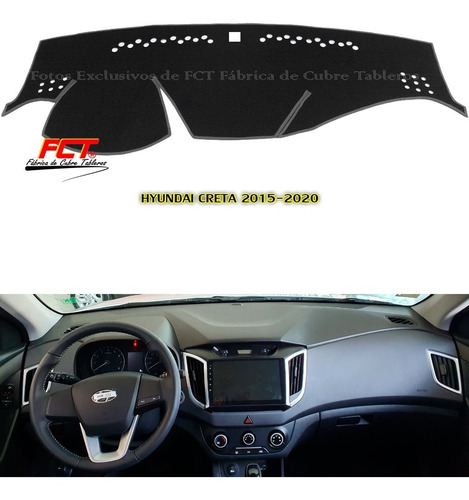 Cubre Tablero Hyundai Creta 2015 2016 2017 2018 2019 2020