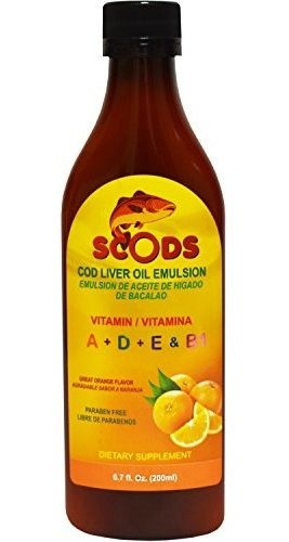 Emulsión De Scods Naranja Cod Liver Oil Emulsion Orange 200