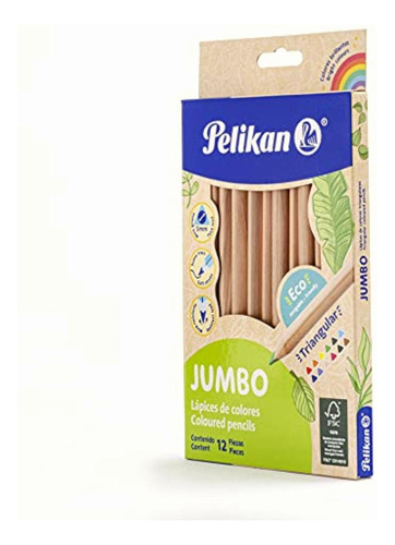 Pelikan 30330328 Lápices De Colores Triangulares, Cuerpo De