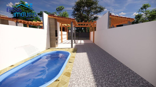 Imagem 2 de 15 de Excelente Casa Com Piscina 3 Quartos Sendo Um Suíte Nova Balneário Grajau - 797