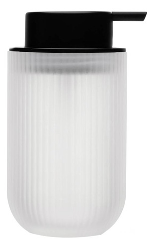 Porta Sabonete Liquido Nódico Frost 320ml Com Pump Preto