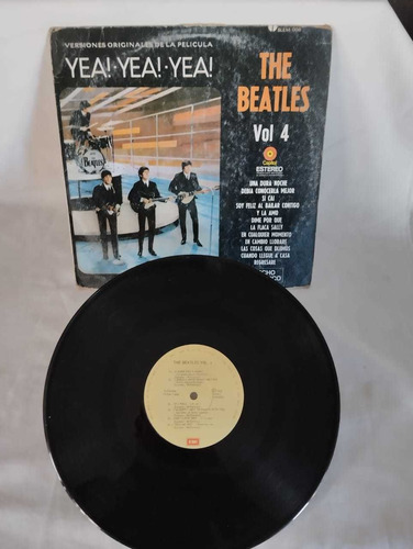 Lp Disco De Acetato De The Beatles Vol: 4 Yea¡ Yea¡ Yea¡