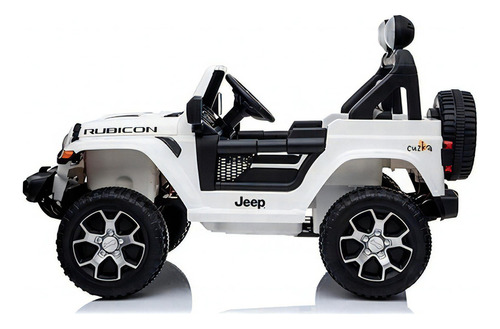 Jeep Rubicon A Batería 12v Primeros Pasos Para Niños Bebitos Color Negro