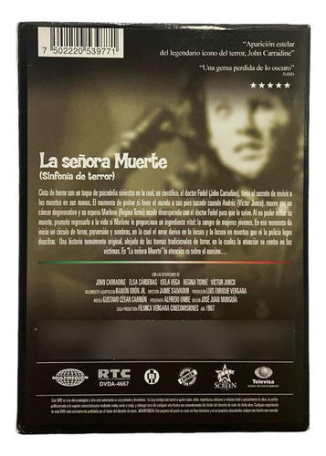La Señora Muerte (sinfonía De Terror). Película. Dvd. Usado. (Usado)