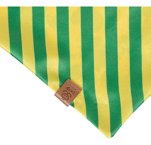 Bandana Pet Jr Dupla Face Para Cachorros E Gato Em Poliéster Cor Amarelo Zico P