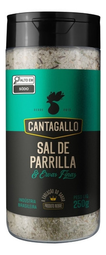 Sal De Parrilla E Ervas Finas Canta Gallo 250g