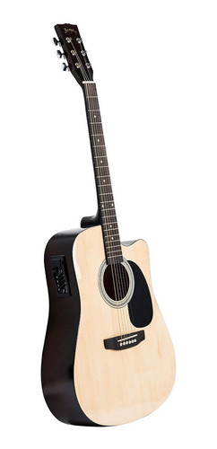 Imagen 2 de 3 de Guitarra Electroacústica Memphis 964 para diestros natural