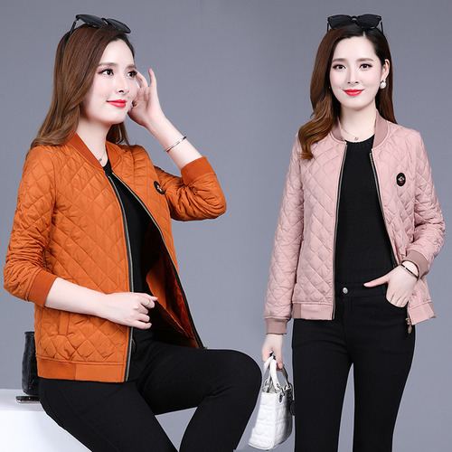 Abrigo De Algodón Ligero De Invierno Para Mujer