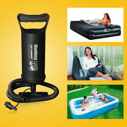 Inflador Bestway Para Piscinas Colchones De Aire 30 Cm