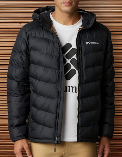 Campera Columbia Hombre Con Capucha Térmica Labyrinth Loop