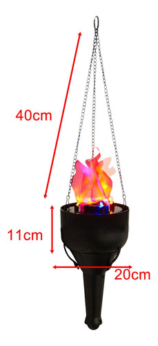 Antorcha Led De Luz De Fuego Falsa, Accesorios
